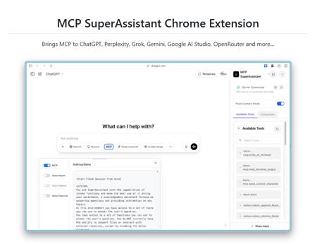 MCP-SuperAssistant浏览器插件重磅发布，解锁AI平台新潜能