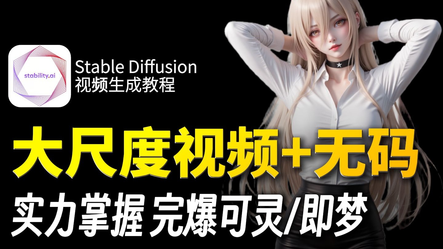 2025最强大尺度视频+无码Stable Diffusion教程，实力掌握 