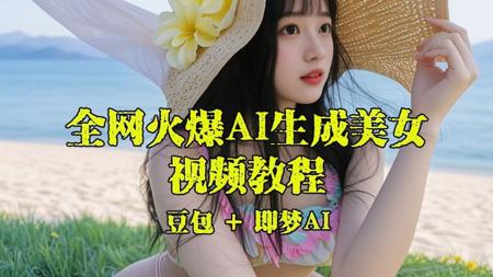 全网最火爆  AI生成美女视频教程  豆包 + 即梦 你上你也行