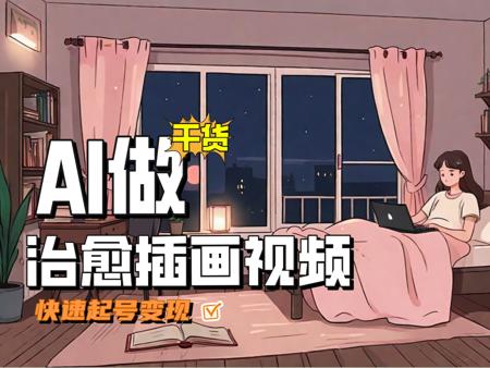 2024年AI变现指南之用AI做治愈插画视频