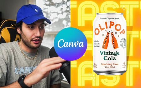 我试着用Canva制作一个商业产品