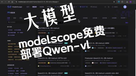在modelscope上免费部署qwen-vl大模型