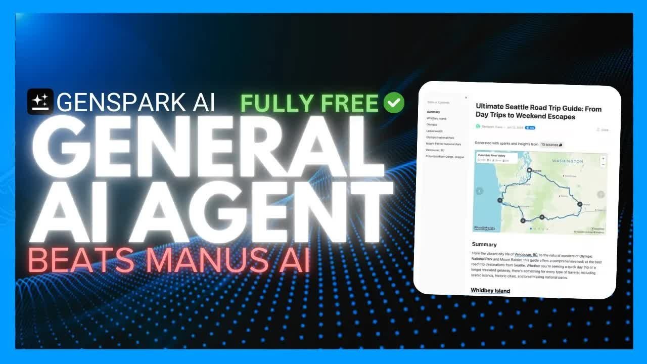 Genspark AI：史上首个超级AI助手——超越人类，完全免费！