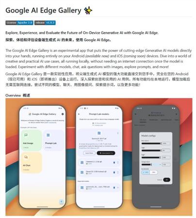 谷歌悄然发布AI Edge Gallery:智能手机离线运行AI模型的创新突破