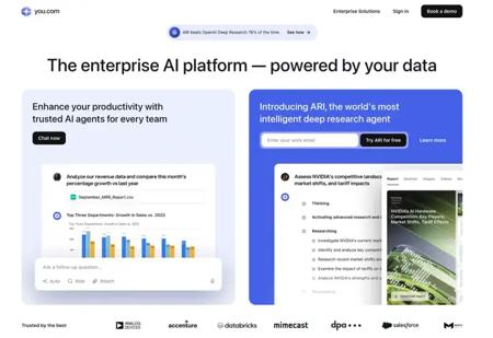 速递｜AI搜索You.com以14亿美元估值融资，ARR突破5000万美元，能否靠企业API逆袭？