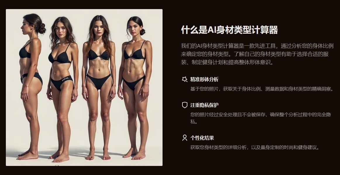 AI身材类型计算器