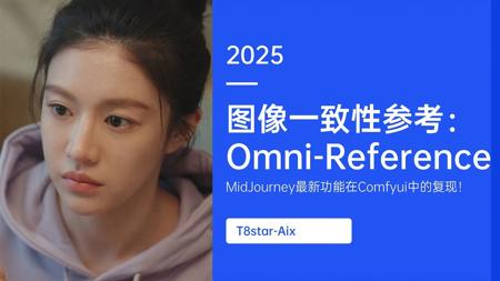 Ai绘画进阶174-图像一致性参考：Omni-Reference，MidJourney V7最新功能在Comfyui中的复现及工作流！-T8 Comfyui教程