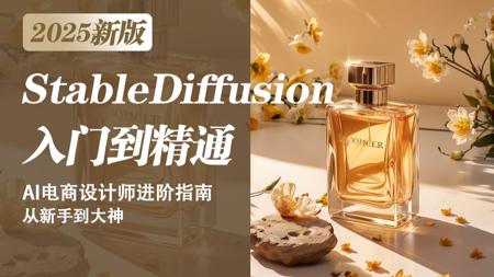 【AI绘画教程】专为电商设计师打造的StableDiffusion入门教程，从0到1掌握AI绘图+商业落地系列SD教程！基础入门+实战案例，一周掌握SD