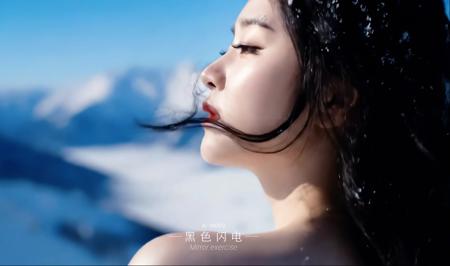 用VEO3做一段白裙少女的山巅起舞