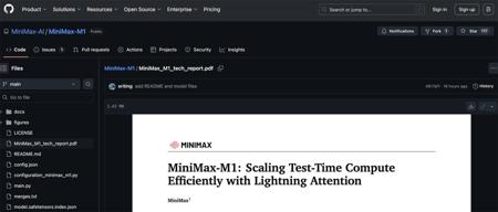 MiniMax开源首个推理模型，456B参数，性能超DeepSeek-R1，技术报告公开